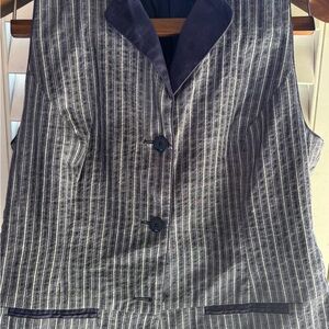 Coldwater Creek Navy vest size 14‎